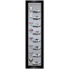 2020-2025 C8 Corvette 8 Generations Vertical Framed Canvas Print